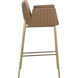 Lucano 40 inch Milliken Cognac Barstool